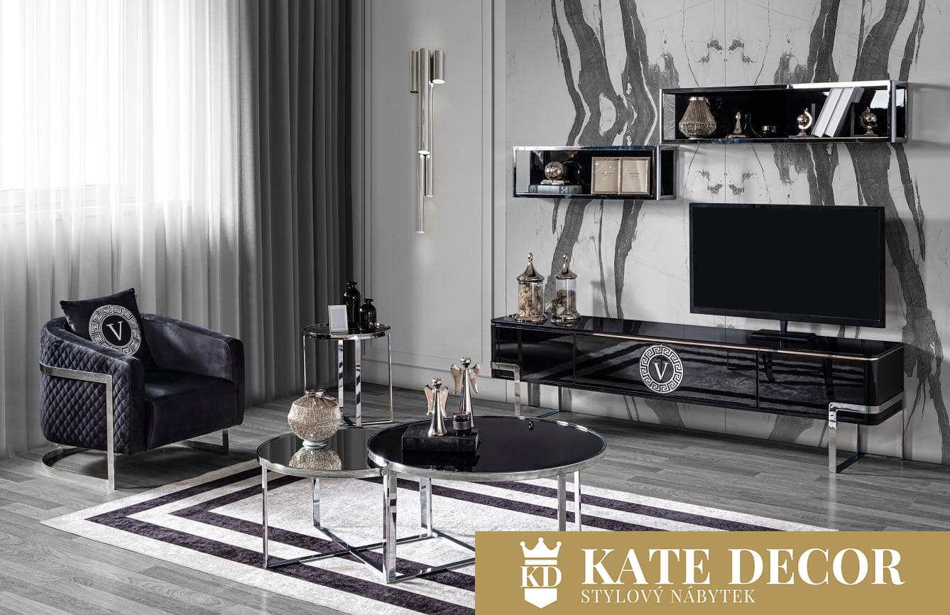 VERSACE WALL UNIT SET (6)